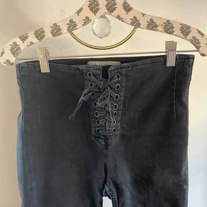 Free people lace up jeans